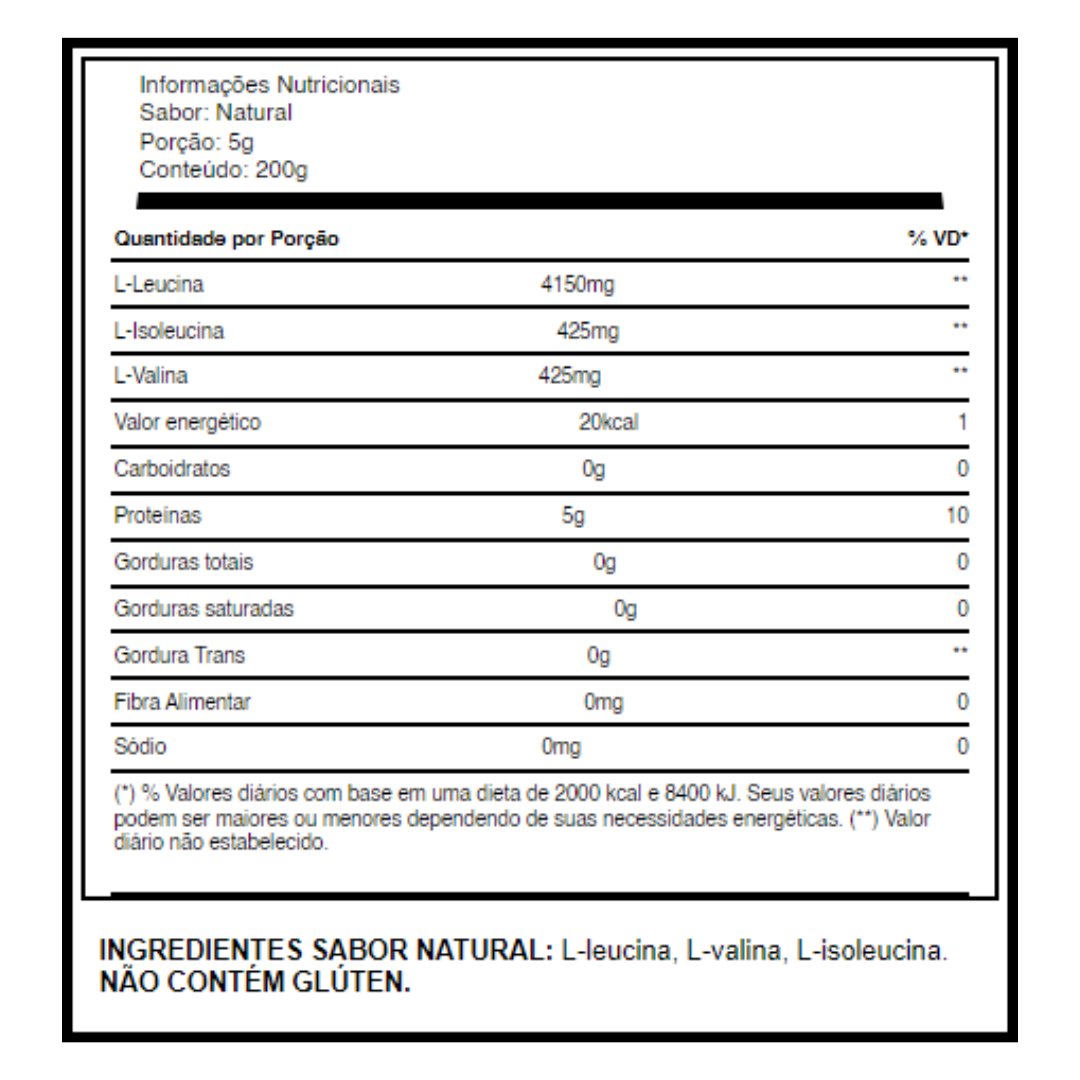 BCAA 10:1:1 200G EM PÓ (PRÉ-TREINO)